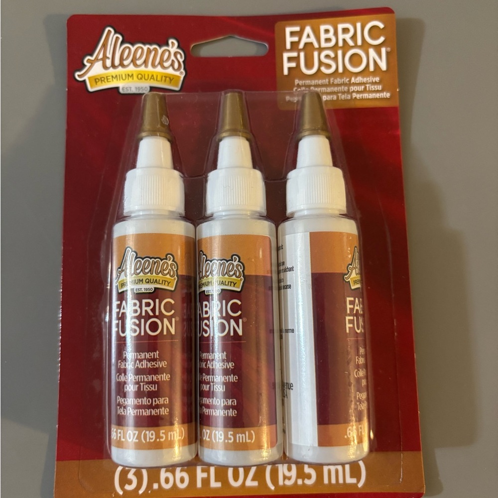 Fabric Fusion Permanent Fabric Adhesive - 3 Pack